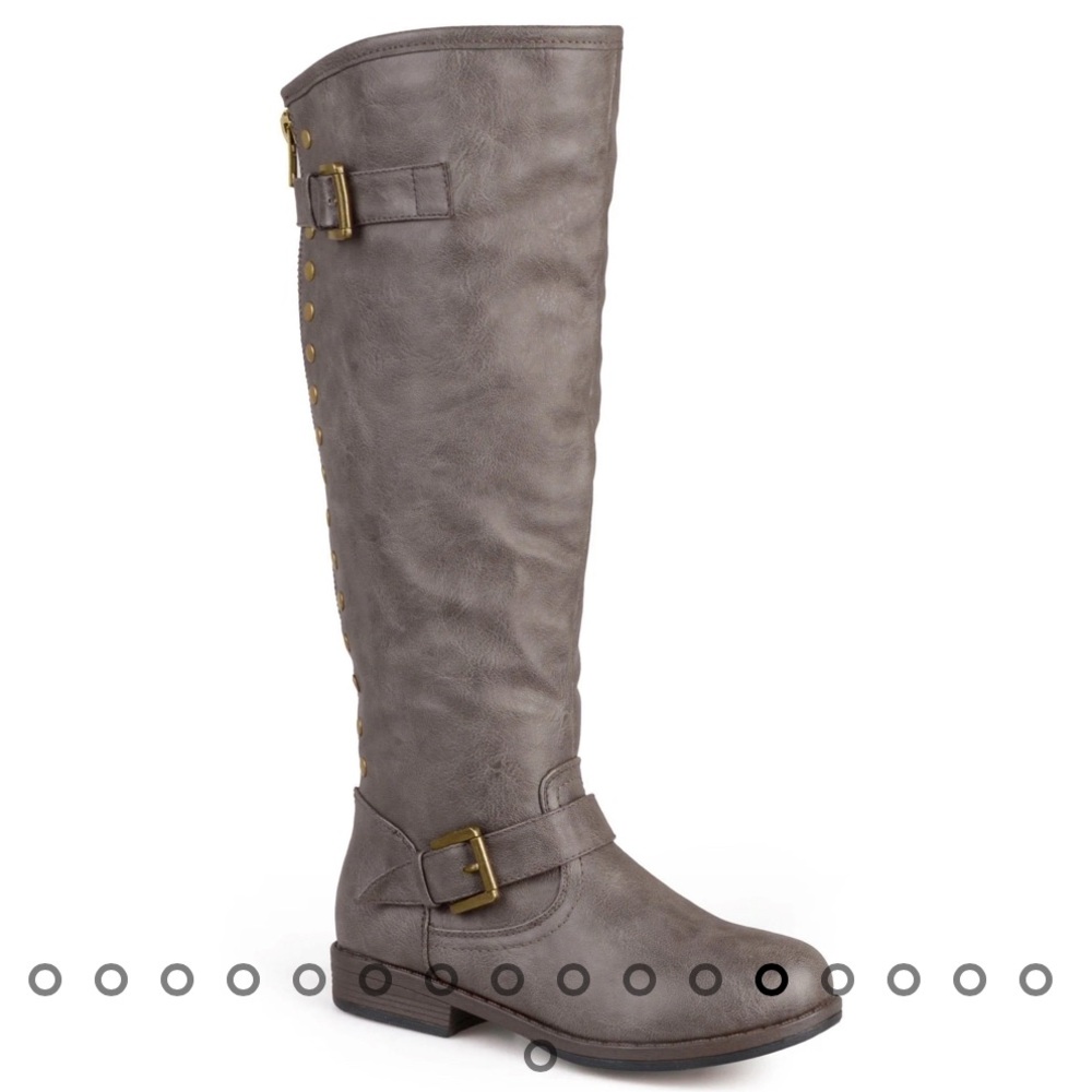 Brand new Journee Calf Boots Taupe Vegan Leather